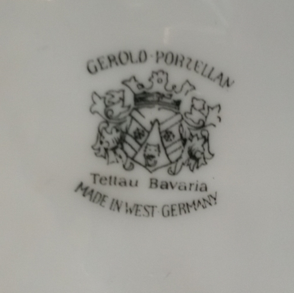 Vintage Porcelain Oval serving Dish Gerold Porzellan Tellau Bavaria Germany - Picture 5 of 13